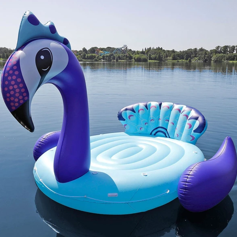Gigantic Inflatable 6 People Party Peacock Float Giant Pool Float