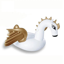 Load image into Gallery viewer, Giant Golden Unicorn Pool Float

