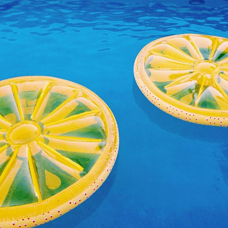 Lemon hot sale pool float